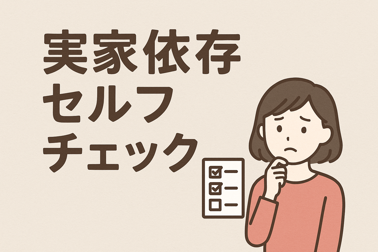 あなたの実家依存度セルフチェック
